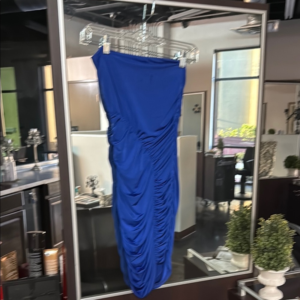 Sabora Strapless Blue Dress